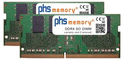 phs memory 16GB (2x8GB) Kit RAM Speicher kompatibel mit QNAP TS-873-8G DDR4 SO DIMM 2400MHz
