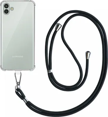 Image de Smartphonica étui de téléphone adapté à Samsung
  Galaxy M13 5G Transparent antichoc avec cordon universel détachable
  Lanière pour téléphone - Coque arrière en silicone antichoc avec lanière