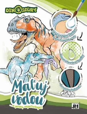 Zdjęcie produktu dla Maľuj vodou Dinosaury (MAXI vodové vymaľovánky)