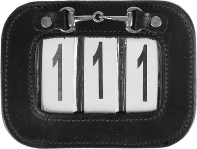 Produktbild von Horka Leder Nummerhalter Schwarz  Schwarz One Size