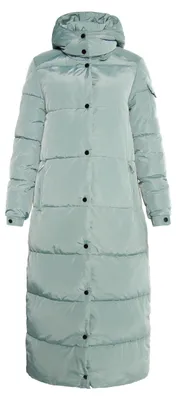 Image de Manteau long matelassé pour femmes HALEE - vert jade.
Manteau long matelassé pour femmes HALEE - vert jade, taille L