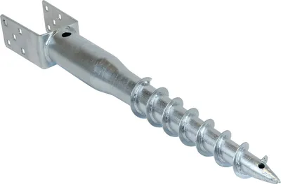 Produktbild von U-Pfostenhalter mit Spiralstift für 8x8 Pfosten - pro Stück