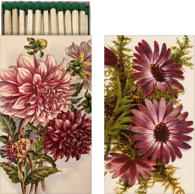 Obrázok produktu pre Dárkové zápalky Purple Flowers Dahlia
