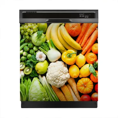 Produktbild von Magnete Dekorative 60x60 cm Küche Magnetmatte Spülmaschine - Gemüse Farbige