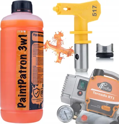 Produktbild von Rosfix Wartungs- und Reinigungsflüssigkeit für Rosfix PaintPatron 3in1 1L Lackiergerät + Rosfix Ultra Sprühdüse Modell 517