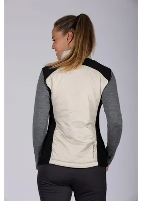 Produktbild von MAUL Sport Damen Sportjacke Sardona Ultra - Steppweste Hybrid Beige 44
