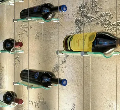 Obrázok produktu pre Stojan na víno Plávajúci stojan na víno Závesný stojan na víno Nábytok na víno Stojan na fľaše