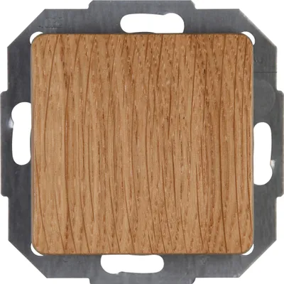 Produktbild von Kopp 618730081, Drucktasten-Schalter, Kunststoff, Thermoplast, Glanz, Holz, IP20, IK00