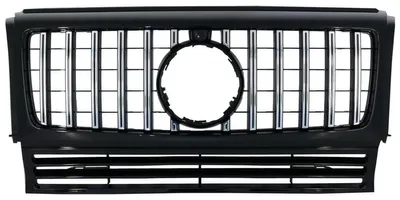 Imagen del producto de Rejilla delantera para Mercedes Clase G W463, modelos de 90-2018, con diseño G63 GT-R estilo Panamericana.