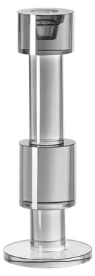 Obrázek produktu pro Svícen BODI - V. 27 cm - šedý - křišťálové sklo - tyčový svícen