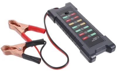 Batterietester 12V/24V mit 7 LED-Anzeigen, Starterstromkreis-Tester