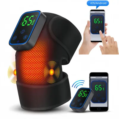 Produktbild von 3-in-1 APP-gesteuerter Knie-Massager, 5000 mAh, Wärme+Vibration, 7 Heizstufen, 3 Timer-Stufen, 3 Intensitätsstufen,Muskelentspannung, Durchblutung