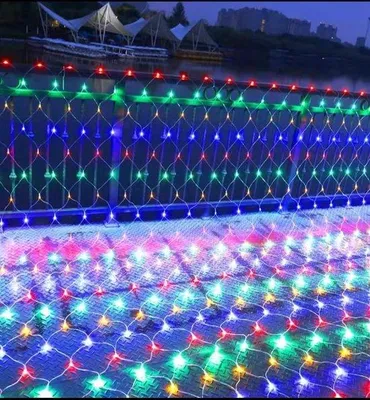 Obrázek produktu pro LED řetězová lampa, plný světelný řetěz, dekorativní venkovní lampa, skládací stromová řetězová lampa, 6 m × 4 m LED světelná sada, venkovní atmosférická lampa