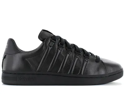 Produktbild von K-Swiss Lozan Leather 2 II - Triple Black - Herren Schuhe Leder Schwarz 07943-904-M , Größe: EU 47 UK 12