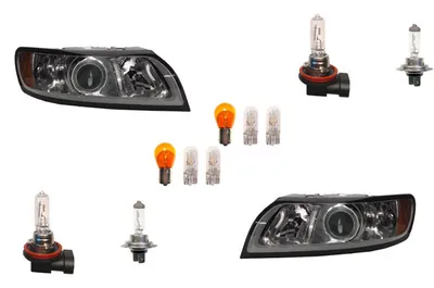 Zdjęcie produktu dla Johns, reflektory halogenowe pasują do Volvo S40 V50 08/07- z leuc. Zestaw Lewy Prawy 31265694 30763033 31299583 31265695 30763034 31299584