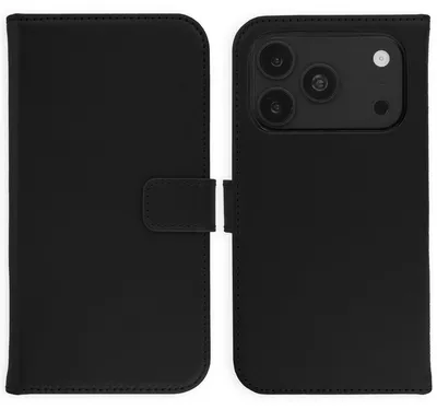 Immagine prodotto di Libreria Selencia in vera pelle per Apple iPhone 17 Pro - Nera