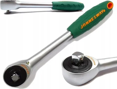 Obrázek produktu pro RÁČNA S OTOČNOU RUKOJETÍ 1/2" 290 mm 60 zubů VELKÁ JONNESWAY R6604