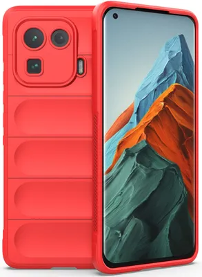 Produktbild von Xiaomi Mi 11 Pro Hülle, Weich TPU Silikon Stossfest Anti-rutsch Schutzhülle für Xiaomi Mi 11 Pro Rot