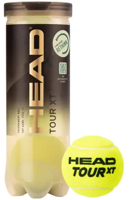 Image de Head - Balles de tennis « Tour XT »  Lot de 3 MR2231 (taille unique) (jaune)