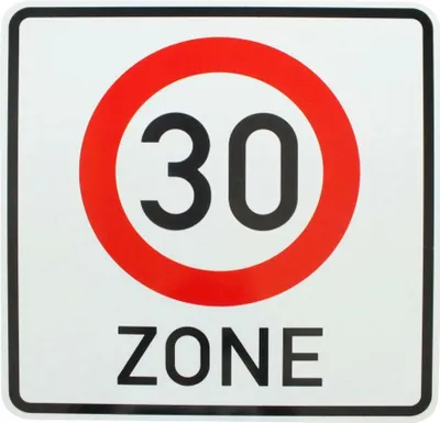 Produktbild von ORIGINAL Verkehrszeichen 274.1 30 Zone nach StVO nach RAL-Gütebedingungen Verkehrsschild für den 30. Geburtstag Geschenk Schild Strassenschild Straßenzeichen Geburtstagsschild