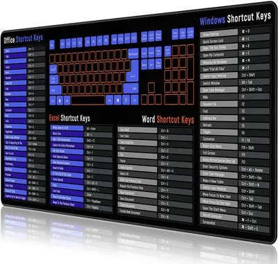 Productafbeelding van Ibenzoa® Extra groot gaming muismat, 90 x 40 cm, 3 mm – antislip rubberen onderkant, gestikte rand, ultra glad oppervlak voor gaming en kantoor