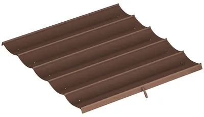 Produktbild von Ersatzdach für 3 x 3 m Pergola, einziehbar, mit Regenabflusslöchern, wetterfest, Polyester, 250 x 255 cm Kaffee