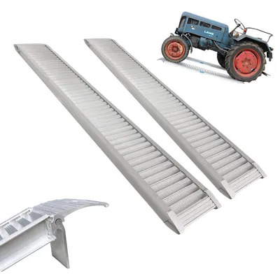 Produktbild von TRUTZHOLM 2x Schwerlastrampe 2000 kg Länge 200 cm Alu Auffahrrampe für PKW Quad Maschinen Motorrad