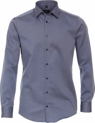 Produktbild von VENTI Herren Businesshemd Langarm Kent Modern-Fit Blau 48