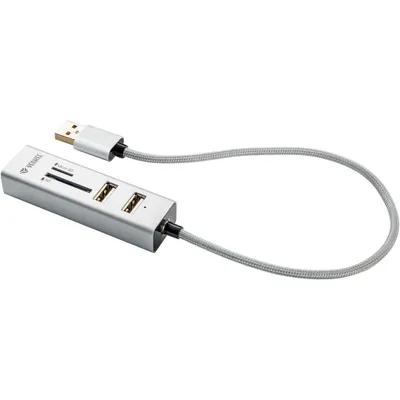 Obrázek produktu pro YENKEE YHC 101SR rozbočovač USB 2.0 a čtečka karet