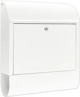 Immagine prodotto di Burg Wächter cassetta per le lettere Scandic 825 LxHxP 380/460/137 mm bianco con fermo di apertura e cassetta per giornali