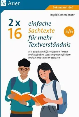Obrázek produktu pro 2 x 16 einfache Sachtexte für mehr Textverständnis
