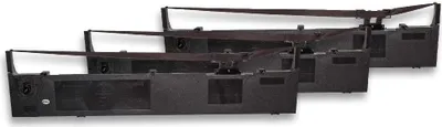 Produktbild von vhbw 3x Farbband Schriftband kompatibel mit Epson LQ 2170, LQ 2190, LQ 2180, LQ 2190 N Nadeldrucker, Bondrucker - Schwarz