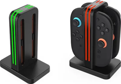 INF Switch2 Controller Ladestation: 4-in-1 Dock mit Ladeanzeige