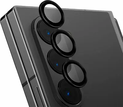 Produktbild von Uniq Optix Aluminium Linse gehärtetes Glas mit Applikator für Samsung Galaxy Z Fold 6 - Schwarz