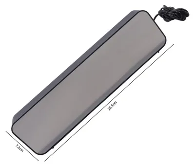 Digitaler Wecker mit großem Display, Datum & Temperatur, schwarz