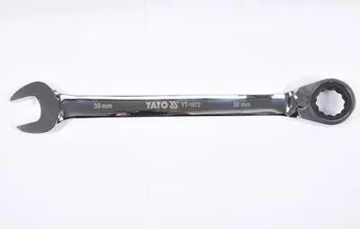 Produktbild von YATO Ratschen-Ringgabelschlüssel YT-1672 400mm Chrom-Vanadium-Stahl 1.065kg