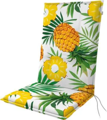 Produktbild von Stuhlauflage Doppler 54 x 48 cm weiß gelb grün
