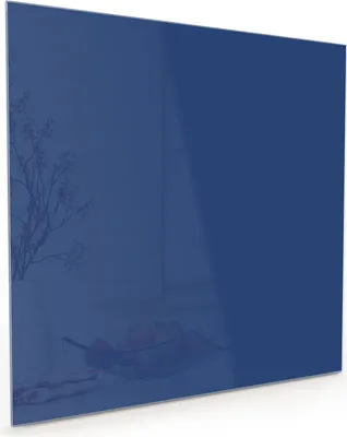 Produktbild von Küchenrückwand Spritzschutz Glas mit Motiv Marineblauer Hintergrund III 40 x 40 cm