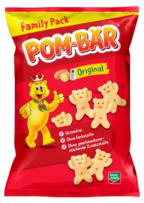 Produktbild von Pom-Bär Original Kartoffelsnack gesalzen Familienpackung 120g