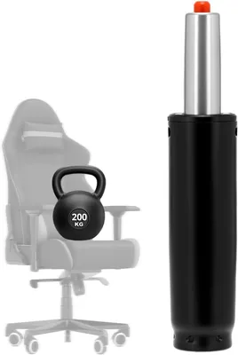 Imagen del producto de Resorte neumático para sillas de oficina, con una carrera de 25-34 cm, fabricado en acero inoxidable, giratorio 360°, resorte neumático de repuesto para el ajuste de la altura del asiento