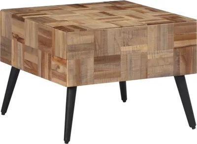 Produktbild von Couchtisch Grau 55x55x40 cm Recyceltes Massivholz Teak
