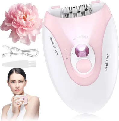 Produktbild von Epilierer Damen, Epilierer für Damen, Epilierer Gesicht Damen, Epilierer Gesicht Damen mit LED-Licht für Damen, Geeignet für Gesicht, Körper, Achseln,