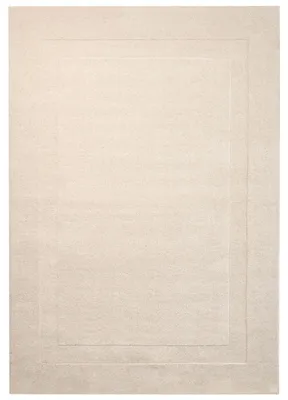 Produktbild von BELIANI Teppich Cremeweiß Wolle Einfarbig Rechteckig 200x300 cm Strukturiert ohne Muster Moderner Kurzhaar Kurzflor Wohn- und Schlafzimmer Wollteppich