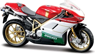 Immagine prodotto di Maisto 39300 - Modellino moto - Ducati 1098 Tricolore (rosso-bianco-verde, scala 1:18)