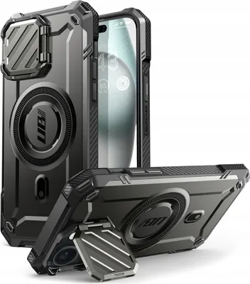 Produktbild von i-Blason SPH2361MAGXTBK, Cover, Apple, iPhone 15, 15,5 cm (6.1"), Schwarz