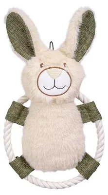 Produktbild von Hundespielring Hase beige/grün