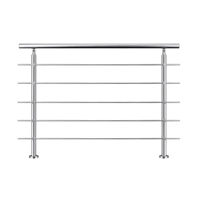 Produktbild von Edelstahl Geländer Treppengeländer FürTreppen Brüstung Für Innen & Außen Treppenhaus Balkon Brüstung 180cm 5 Querstreben