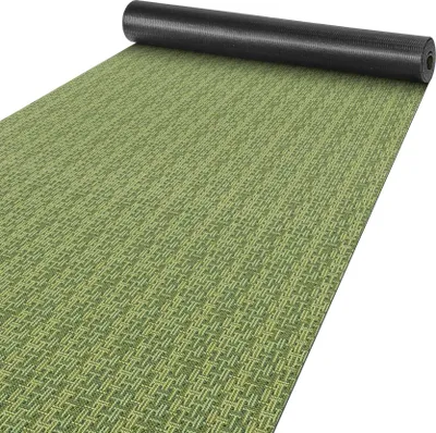 Produktbild von Küchenläufer Flur Läufer Küchenteppich Teppich Textil ITACA Grün Streifen Robust Breite 50cm Länge 100cm