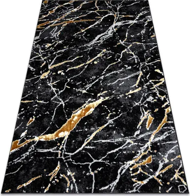 Obrázok produktu pre Koberec ALLURE 1963 Mramor - Štrukturálny, štýlový, glamour čierna / zlato Černá 180x270 cm
