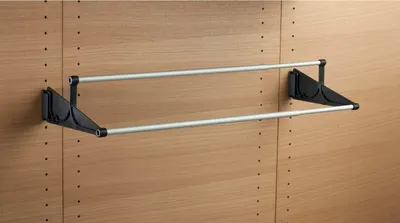 Produktbild von Servetto Wand Schuhhalter Schuhregal, Schuhhalterung Schrank Kunststoff schwarz